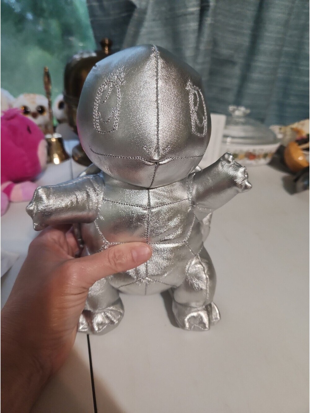 Pokémon 25th Celebration 8" Silver Squirtle Plush.🔥